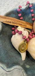 Pink Beaded Sacred Heat Necklace